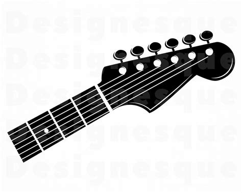 Guitar Head Svg Guitar Svg Guitar Clipart Guitar Files For Etsy