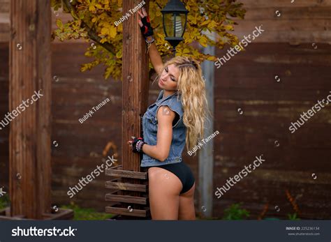 Sexy Sports Girl Park Bikini Stock Photo Shutterstock