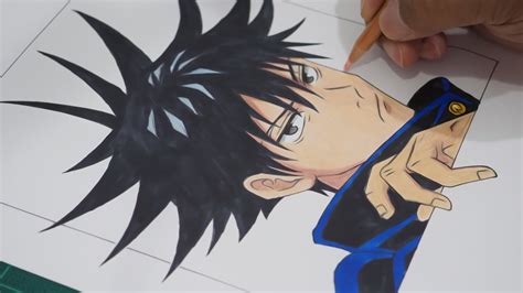 Jujutsu Kaisen Drawing Megumi Fushiguro My Brilliant Art Youtube