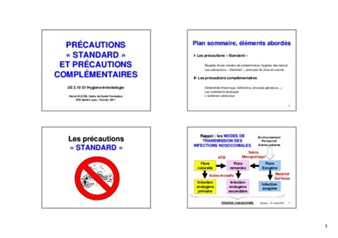 Precautions Standard Pdf Notice And Manuel Dutilisation