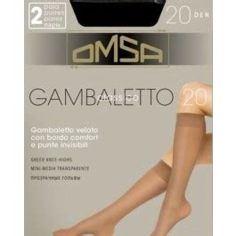 Gambaletto Velato Omsa Den Bordo Soft Paia Intimorosa