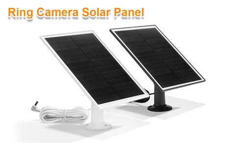 Cargador De Panel Solar Para C Mara De Anillo Compatible Con Bater A