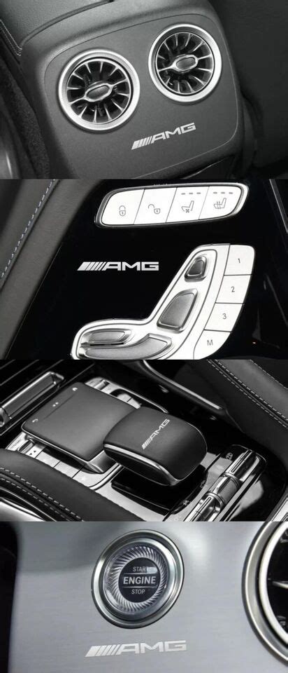 4p Amg autocollant logo Amg Emblème décoration interieur eBay