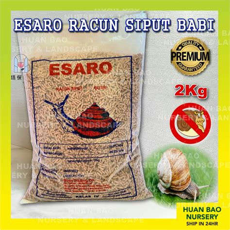 2KG ESARO Racun Siput Babi Snail Perosak Tanaman Molluscicide Berkesan Esaro Snail Killer ...