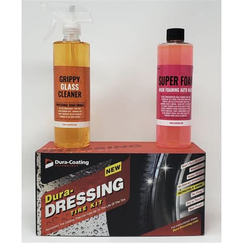 Single Car Dura Dressing Bonus Kit W Auto Wash And Glass Cleaner Save