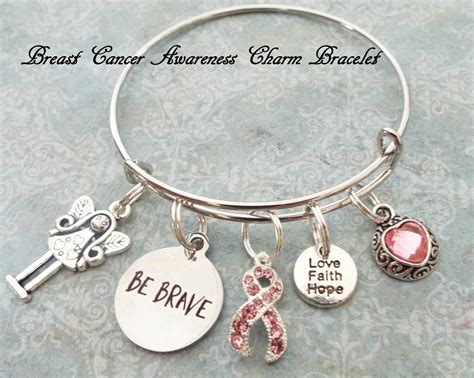 Cancer Survivor T Survivor Charm Bracelet Pink Ribbon Jewelry