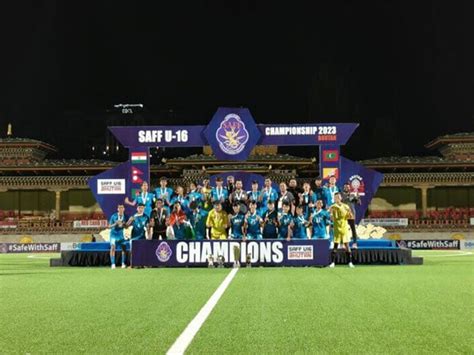 India Emerge Saff U16 Champions Defeat Bangladesh 2 0 In Final