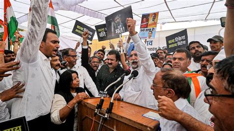 Rahul Gandhis Disqualification Rajasthan Congress Stage Protests In