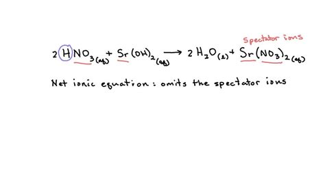 SOLVED Write The Net Ionic Equation For The Reaction Shown Include