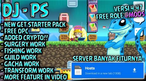 Free Role Mods Cuy Dj Ps Gokil Growtopia Private Server