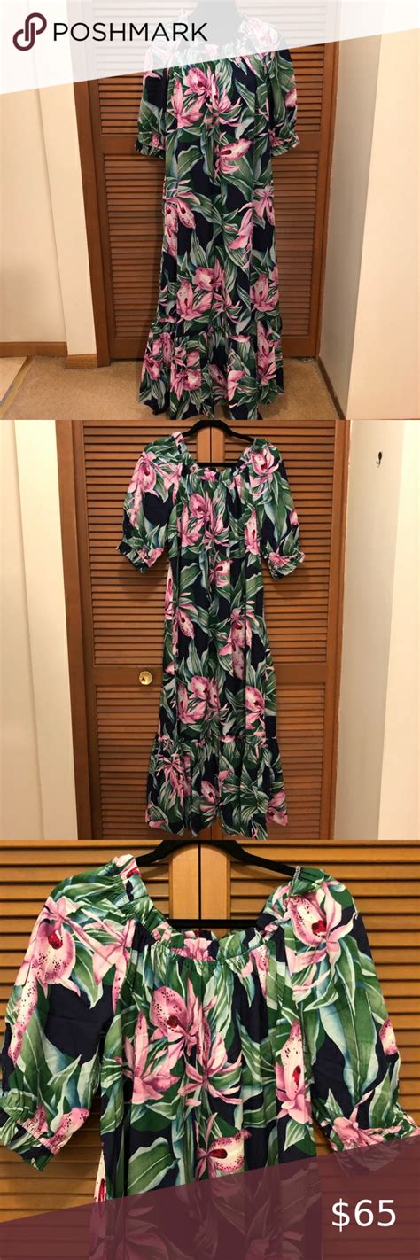 Hilo Hattie Hawaiian Maxi Dress Xl Mumu Hawaiian Maxi Dress Maxi