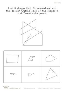 Shapes In Design Visual Perception Worksheets By Visual Learning For Life