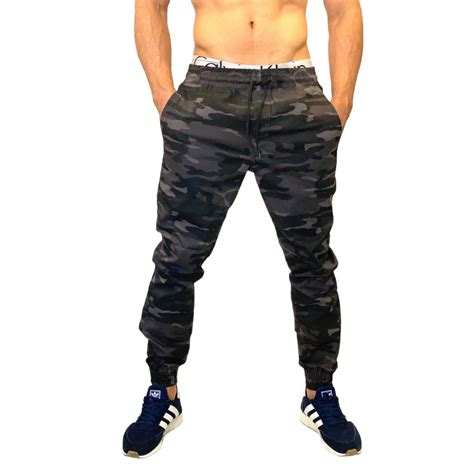 Calça Masculina Jogger Jeans E Sarja Premium Caqui Preta Bege Varias