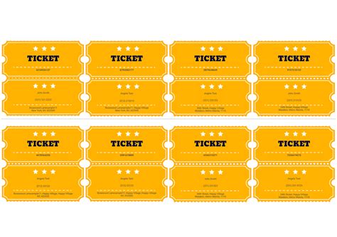 30 Free And Customizable Ticket Templates For Any Event Jotform