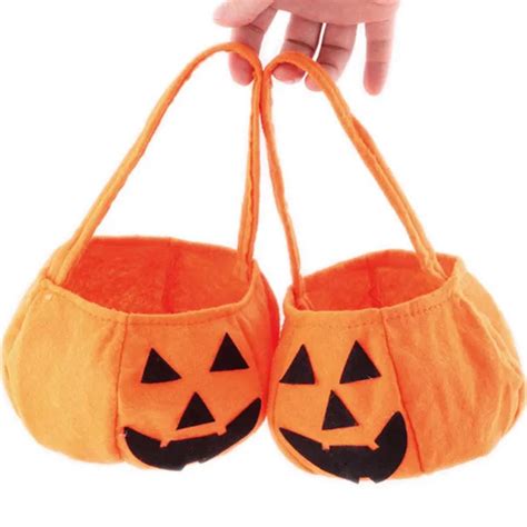 Pack De Bolsa De Halloween Para Dulces Calabaza Redsale