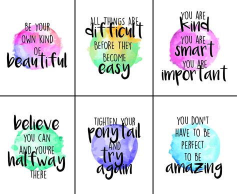 Inspiring Growth Mindset Quotes for Teenage Girls and Women - Etsy