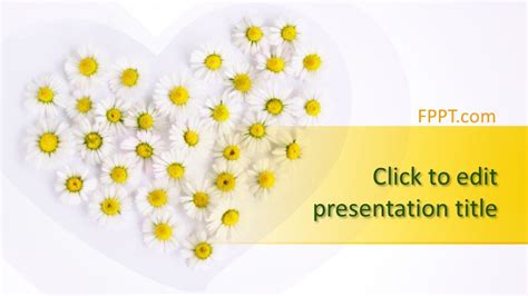 Free Chamomile Powerpoint Template Free Powerpoint Templates