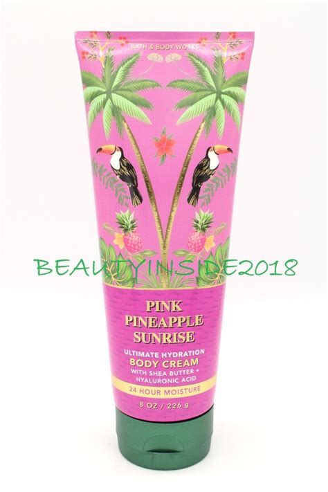 Bath And Body Works Pink Pineapple Sunrise Body Cream 8 Oz 226 G Ebay