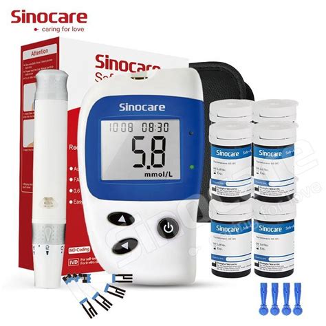 Ce Sinocare Safe Accu Household Digital Blood Glucose Monitor