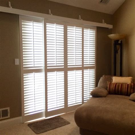 Plantation Shutters For Sliding Glass Doors Pictures Sliding Doors