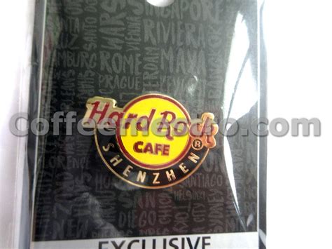 Hard Rock Cafe Shenzhen China Classic Logo Button Pin Coffeemestro