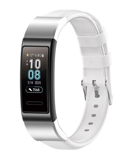 Huawei Band Pro Armband Leder Wei Smartwatcharmbaender De