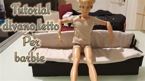 Come Fare Un Divano Letto Per Barbie Tutorial Di Barbie My Life YouTube