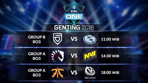 Vici Gaming Cn Vs Fnatic My Bo Group A Esl One Genting Group