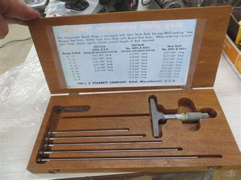 Starrett Depth Gauge Micrometer - Lambrecht Auction, Inc.