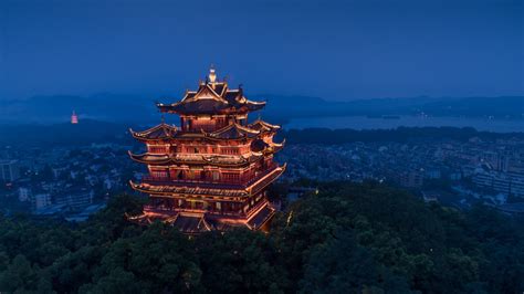 Free Images : hangzhou, landmark, sky, pagoda, chinese architecture, city, tourism, tourist ...