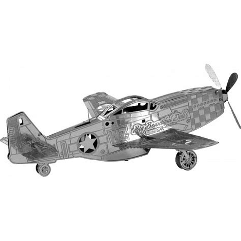 Metal Earth P 51 Mustang Metal Models And Kits Puzzle Master Inc