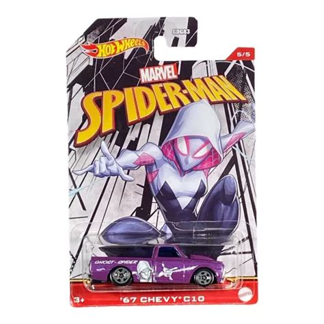 HOT WHEELS 67 Chevy C10 Marvel Spider Man Series Ghost Spider 5 5 EUR 4 28 PicClick FR