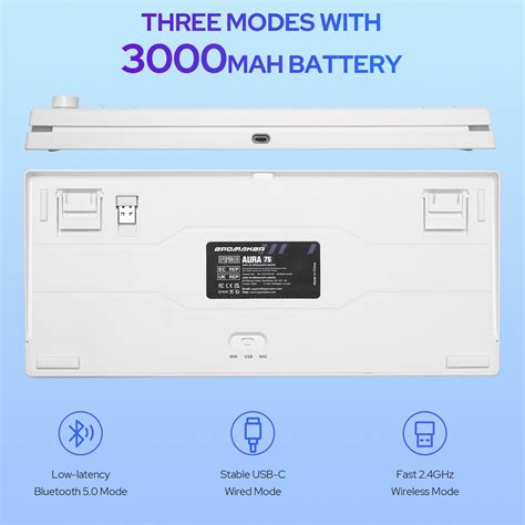 Snapklik EPOMAKER Aura75 75 Mechanical Keyboard Kit Hot Swappable Custom Keyboard Kit 2