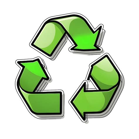 Premium Photo Recycling Symbol With Arrows On A White Background