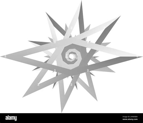 Unique star shape, star contour vector design element - stock vector illustration, clip-art ...