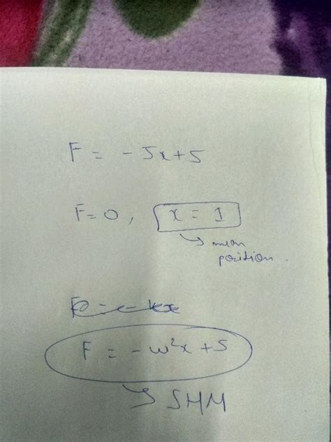 Force Acting On A Particle Constrained To Move Along X Axis Is F X