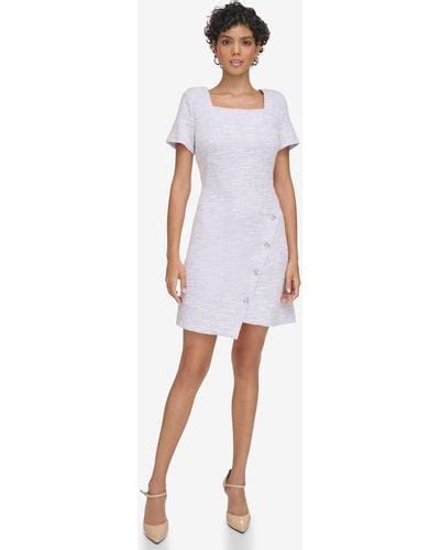 Tweed Wrap Dresses For Women Up To 83 Off Lyst