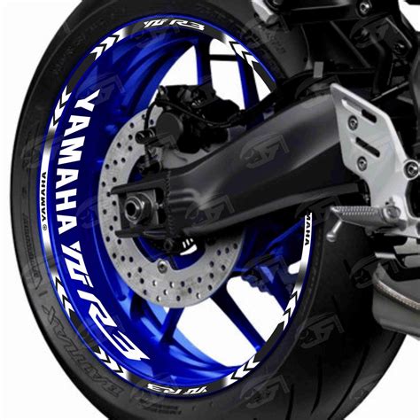 Adesivo Friso Refletivo Roda Moto Yamaha Yzf R Adesivos Internos M