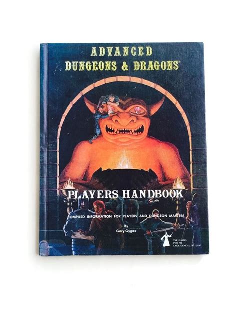 Advanced Dungeons And Dragons Player S Handbook By Gary Gygax 1979 Etsy