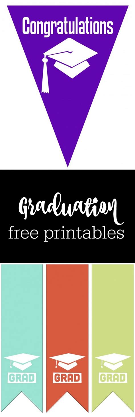 Free Graduation Printables With Cute Options For Kindergarten Graduation Curated By The Party