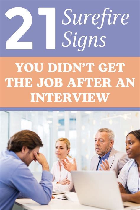 21 Surefire Signs You Didn T Get The Job After An Interview Artofit