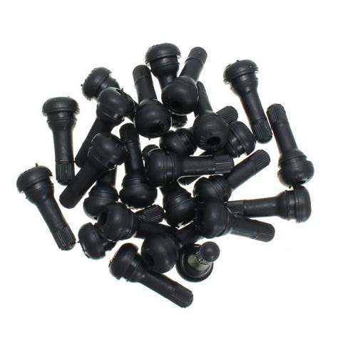 MC 25Pcs Tr 413 Tubeless Valves Pneus Caoutchouc Bouchon