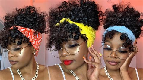 Fast Curly Summer Crochet Scarf Headwrap Updo Ft Trendy Tresses Youtube