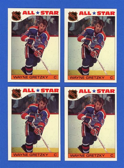 Lot Of Topps Wayne Gretzky Hockey Sticker Cards Nhl Hof