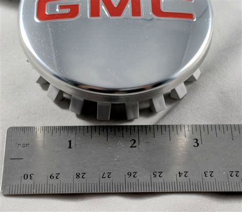 4x 83mm GMC Chrome Wheel Center Caps – 6 Side Auto