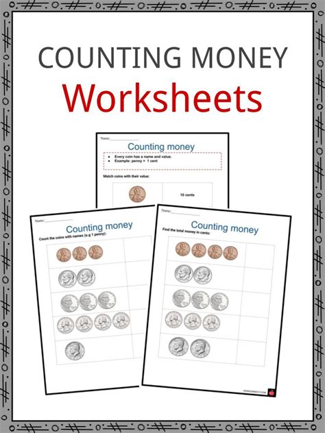 Counting Bills and Coins Worksheets | Counting U.S. Money - Worksheets Library