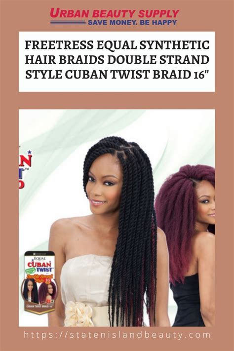 Freetress Equal Synthetic Hair Braids Double Strand Style Cuban Twist Braid 16staten Island