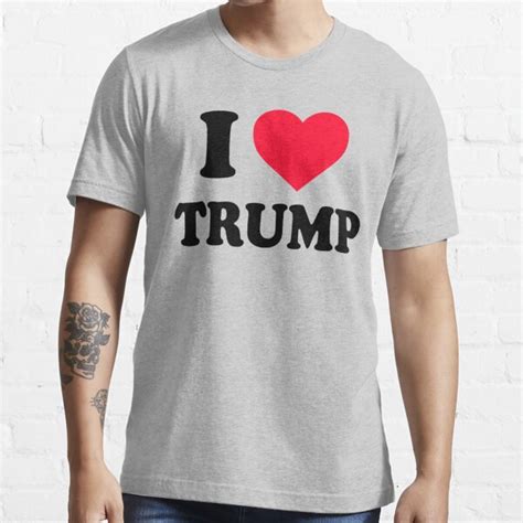 I Love Trump T Shirt For Sale By FreestyleINK Redbubble I Love