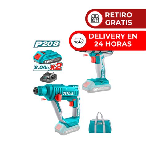 COMBO TALADRO INALÁMBRICO 20V ROTOMARTILLO INALÁMBRICO 20V TOTAL