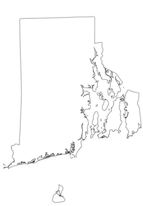 Rhode Island Outline Map Rhode Island Blank Map